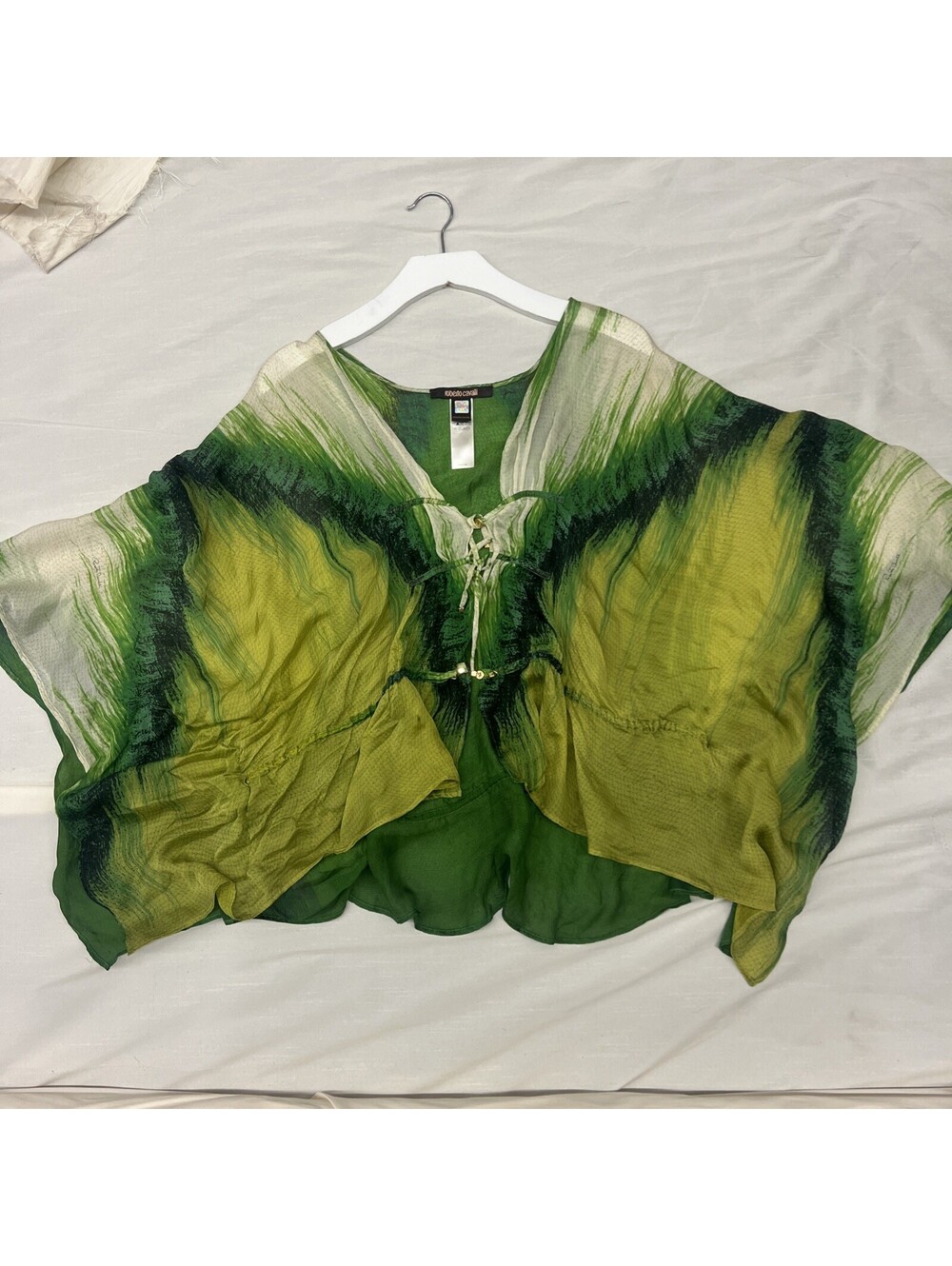 Roberto Cavalli Top silk caftan top